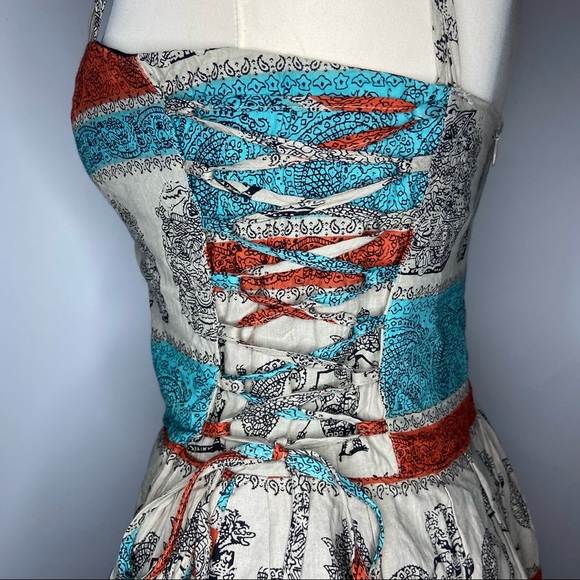 Anthro®Festival Dress Lace-up Sides - Picture 6 of 12